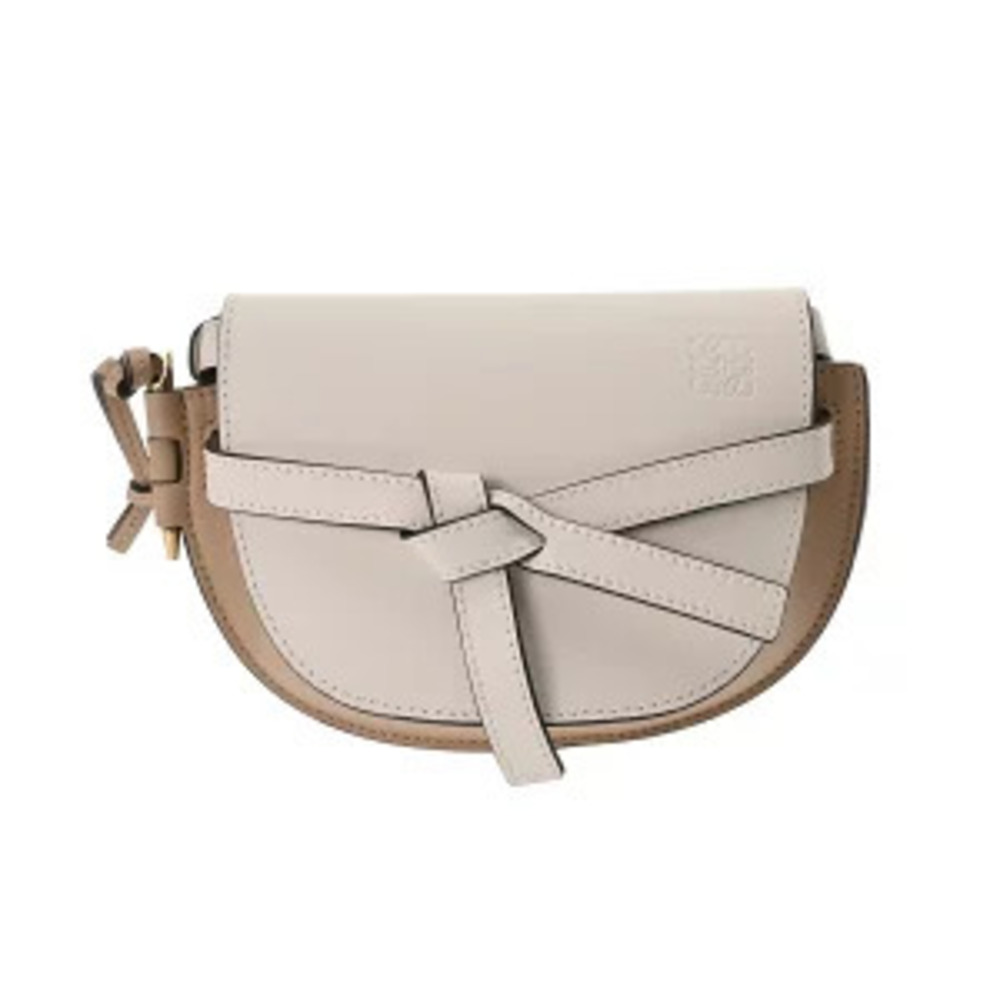 Loewe Gate Dual Bag White Beige Soft Calfskin Shoulder